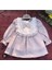 W1035 Kız Bebek Robası Fırfırlı Müslin Elbise 3