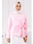 Toz Pembe Yandan Bağlamalı Gömlek 2