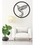 Sinek Kuşu Dekoratif Siyah Metal Tablo 60X60CM 3