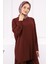 Bordo Piliseli Sandy Tunik Pantolon Takım 4
