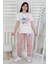 Friends Are Forewer Yazılı Kısa Kollu Kız Çocuk Pijama Takımı 2