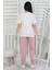 Friends Are Forewer Yazılı Kısa Kollu Kız Çocuk Pijama Takımı 4