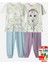 2'li Unisex Boyamalı Pijama Takımı (12'li Boya Kalemi Hediyeli) 1