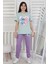 Friends Are Forewer Yazılı Kısa Kollu Kız Çocuk Pijama Takımı 2