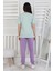 Friends Are Forewer Yazılı Kısa Kollu Kız Çocuk Pijama Takımı 5
