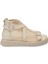 Bej Deri-Tekstil Kadın Sandalet - K24Y1SN67109-A25 3