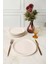 Krem Bloom Pasta Tabağı 24 cm 6 Adet 030 3