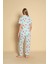 Kadın Çilek Dese Kısa Kol Gömlek Pijama Takımı 3