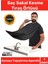 Deluxe Pratik Vakumlu Aynaya Yapıştırma Aparatlı Evde Saç Sakal Kesme Siyah Tıraş Örtüsü 1