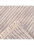 Soft Çift Kişilik Çizgili Yatak Örtüsü - Gri - 225x250 cm 3