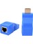 HDMI Extender Uzatma By Cat5 Cat6 Üzerinden Uzatma 4K - 30 Metre Mavi 1