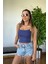 Basic Ip Askılı Kaliteli Pamuk Crop Yumuşak Şık Body 1