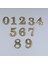 Pirinç Rakam Kapı Numarası 5cm Tırnaklı 2
