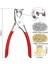 BRADOO-401 Adet 1/4 Inç 6mm Grommet Kuşgözü Pense Seti, Grommet Alet Kiti ile 400 Metal Kuşgözü Altın ve Gümüş, Kuşgözü Grommetler (Yurt Dışından) 3