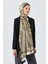 Siyah-Gold Retro Desenli Şal 5684 1