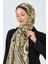 Siyah-Gold Retro Desenli Şal 5684 3