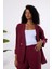 Bordo Regular Astarsız Mevsimlik Ceket 2