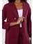 Bordo Regular Astarsız Mevsimlik Ceket 4
