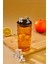 Ayıcık Figürlü Cam Pipetli Meşrubat Bardağı Turuncu 420 ml 3
