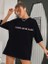 Bisiklet Yaka Baskılı T-Shirt - Siyah 1