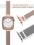 Apple Watch Seri 2/3/4/5/6/7/8/9/10/se/se2 38/40/41MM ve Seri 10 42MM Uyumlu Hasır Metal Kordon 3