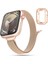 Apple Watch 2/3/4/5/6/7/8/9/se/ultra/ultra 2 44/45/49MM ve Seri 10 46MM Uyumlu Hasır Metal Kordon 2