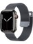Apple Watch Seri 2/3/4/5/6/7/8/9/10/se/se2 Ultra/ultra 2 44/45/46/49MM Hasır Metal Kordon 1