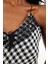 Siyah Ekose Desenli Maxi Boy Elbise 36454 2