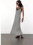 Siyah Ekose Desenli Maxi Boy Elbise 36454 5