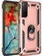 Samsung Galaxy S21 Kılıf Sofya Yüzüklü Silikon Kapak - Rose Yktsn 1