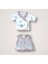 Erguvan Taç Nakışlı %100 Cotton Antibakteriyel Kız Bebek 10LU Zıbın Takımı Hastane Çıkışı 4