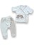 Romantik Çift Baykuş Nakışlı %100 Cotton Antibakteriyel 5li Zıbın Takımı Hastane Çıkışı 2