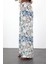 Naturel Beli Lastikli Desenli Pantolon 29792 5