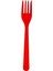 Plastik Çatal Kullan At 25 Adet (1 Paket) Renk Kırmızı 1