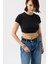 Likralı Basic Crop T-Shirt 4