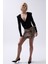 Vatkalı Degaje Yaka Bodysuit 5