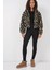 5193 Kapüşonlu Peluş Crop Ceket - D.kahve 4