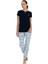 U.s. Polo Assn. Kadın Lacivert %100 Pamuk Bisiklet Yaka Pijama Takımı - ARASS20W05W4W 2