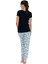 U.s. Polo Assn. Kadın Lacivert %100 Pamuk Bisiklet Yaka Pijama Takımı - ARASS20W05W4W 3