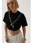 Baskılı Crop T-Shirt 3