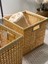 Dekoratif Bambu Çok Amaçlı Sepet Kare 30X30CM 3