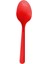 Renk Kırmızı Plastik Sup Kaşık Kullan At 25 Adet (1 Paket) 1