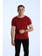 Eko Slimfit Basic Tişört Bordo 1