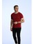 Eko Slimfit Basic Tişört Bordo 4
