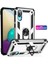 Samsung Galaxy A02 Kılıf Sofya Yüzüklü Silikon Kapak - Gümüş Yktsn 2
