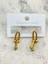 Tiffany Çelik Gold 2 Sıra Küpe | 316l Çelik - Kararmaz | Hediye Kadın 1