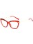 Kırmızı Zidora Mavi Işık Korumalı Vintage & Retro Gözlük 1