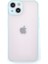 IPHONE 14 | Buzlu Şeffaf Silikon Mat Telefon Kılıfı – Darbeye Dayanıklı - Turkuaz 1