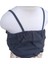 Kız Çocuk Askılı Crop Siyah T-Shirt Çizgili Pantolon İkili Takım 3-4 4