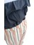 Kız Çocuk Askılı Crop Siyah T-Shirt Çizgili Pantolon İkili Takım 3-4 5